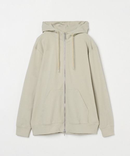 「three dots」 ジップアップパーカー MEDIUM グレー メンズ_画像2