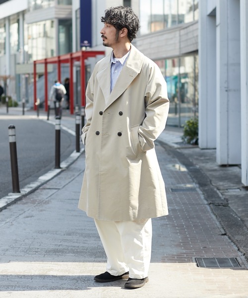 「CIAOPANIC」 トレンチコート LARGE ベージュ メンズ_画像5