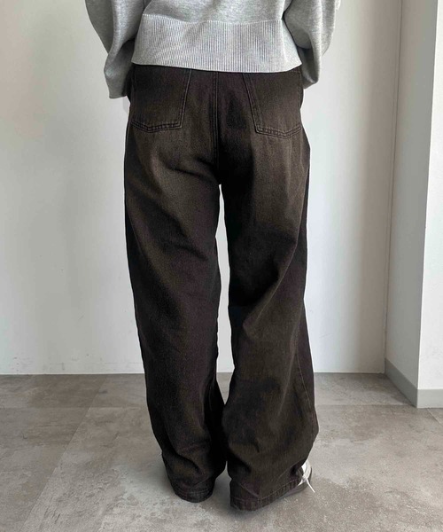 「apres jour mignon」 デニムパンツ MEDIUM インディゴブルー レディース_画像6