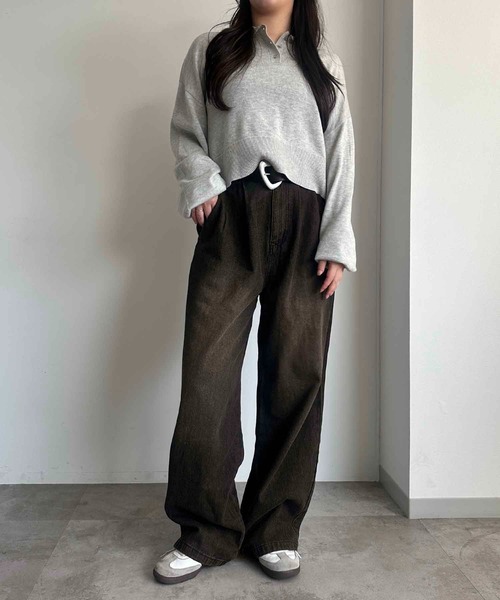 「apres jour mignon」 デニムパンツ MEDIUM インディゴブルー レディース_画像8