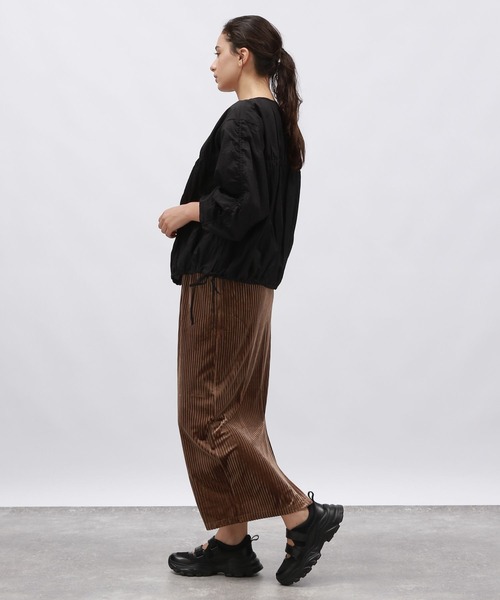 「LAKOLE」 ナイロンブルゾン MEDIUM ブラウン レディース_画像3