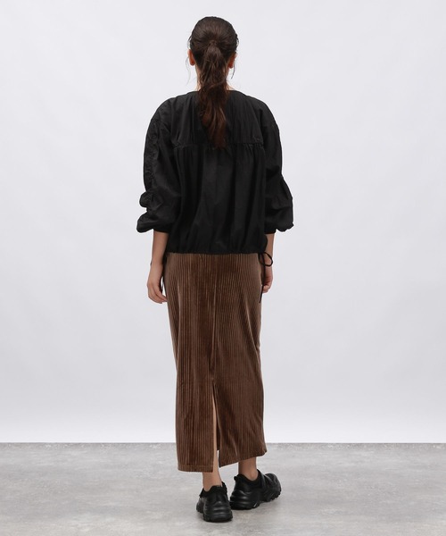 「LAKOLE」 ナイロンブルゾン MEDIUM ブラウン レディース_画像4
