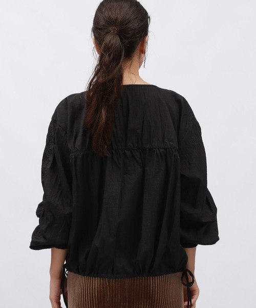「LAKOLE」 ナイロンブルゾン MEDIUM ブラウン レディース_画像5