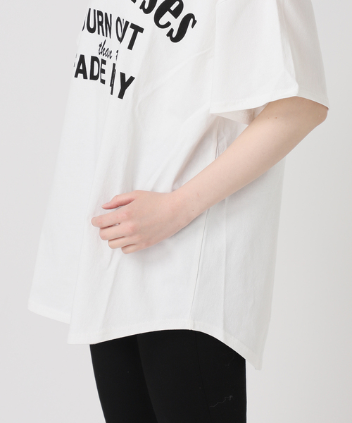 tシャツ 「追加3」ラウンドヘムピグメントT レディースの画像