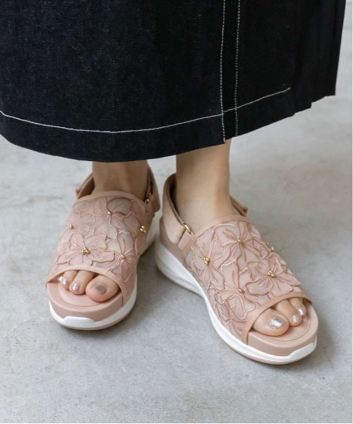 「RANDA」 ヒールサンダル M ピンクベージュ レディース_画像7