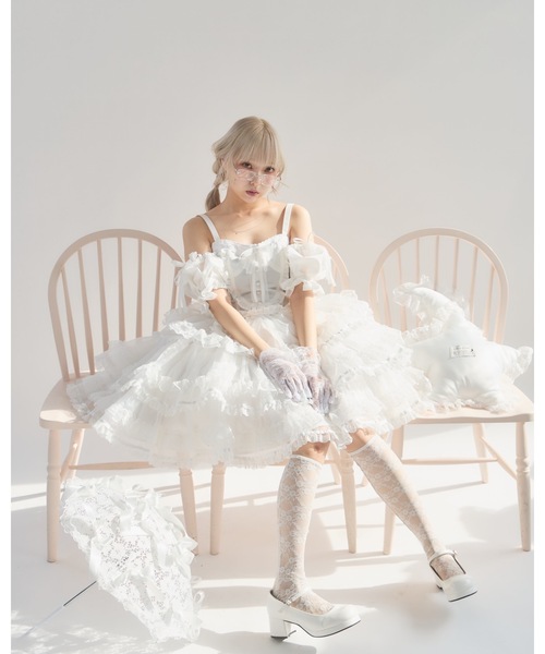 lilLilly（リルリリー） ブラウス シャツ バイカラーリボンブラウス