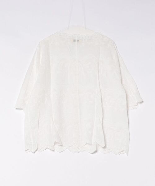 CUB RUN 花刺繍 シアーブラウス 着用動画あり】【WEB限定】フラワー 