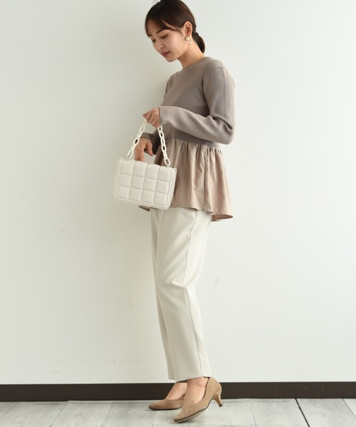 「INTERPLANET」 パンツ MEDIUM ネイビー レディース_画像3
