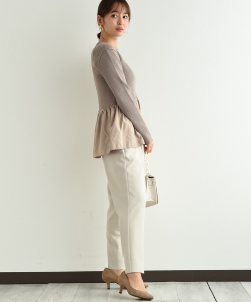 「INTERPLANET」 パンツ MEDIUM ネイビー レディース_画像4