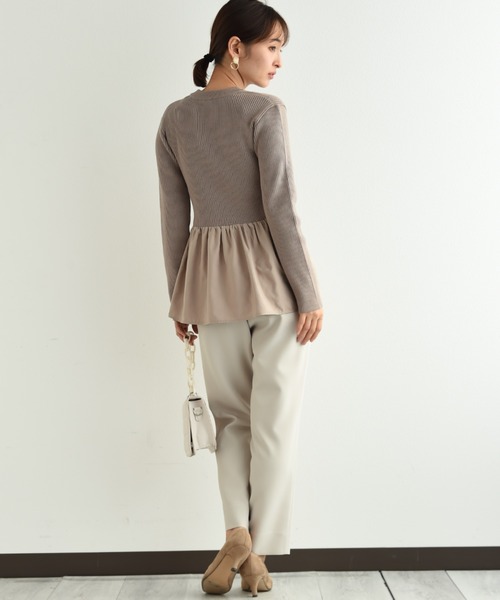 「INTERPLANET」 パンツ MEDIUM ネイビー レディース_画像5