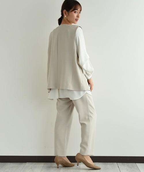 「INTERPLANET」 パンツ MEDIUM ネイビー レディース_画像9