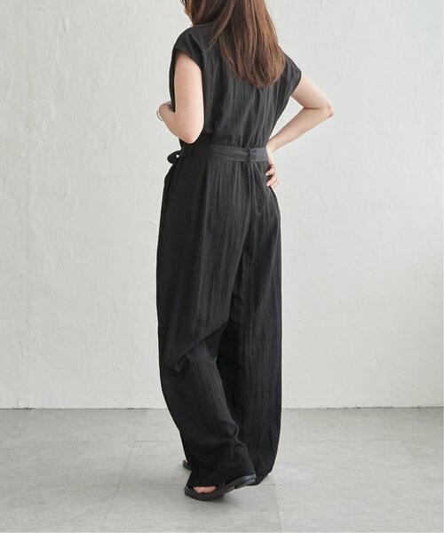 VENCE EXCHANGE ワンピース リネンライクノースリジャンプスーツ