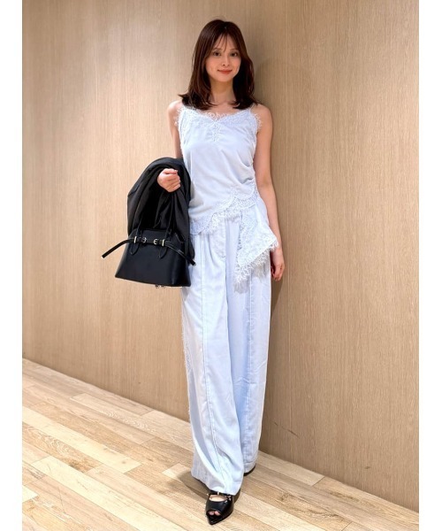 snidel ×  ベロア パンツ SNIDEL（スナイデル） ワイドパンツ パンツ 「セットアップ対応