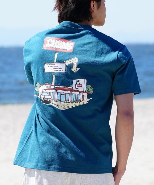 「CHUMS」 半袖Tシャツ 2XL ホワイト メンズ_画像8