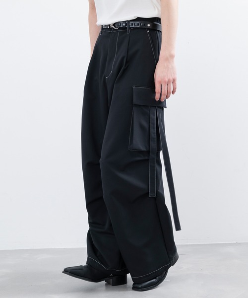 「JUNRED」 カーゴパンツ L チャコールグレー メンズ_画像5