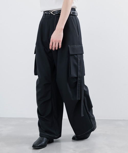 「JUNRED」 カーゴパンツ L チャコールグレー メンズ_画像6