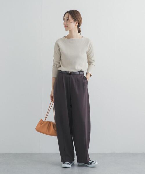 「URBAN RESEARCH DOORS」 長袖カットソー FREE ライトベージュ レディース_画像8