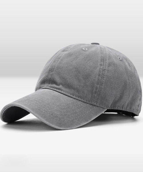DAY CLOSET キャップ 帽子 ウォッシュ加工シンプルキャップ レディース