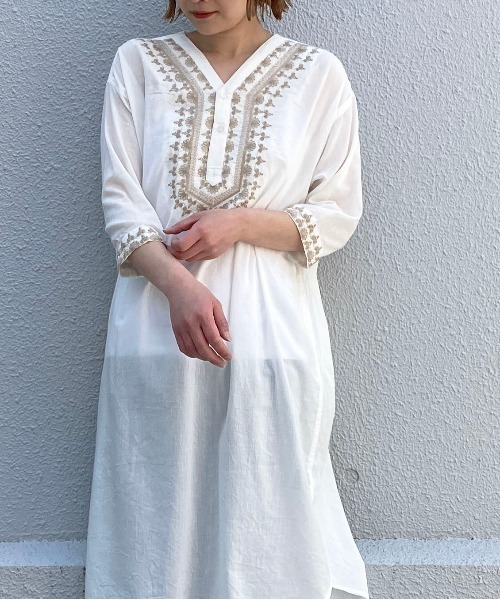 ワンピース カフタン刺繍ワンピース Zozotown Paypayモール店 通販 Paypayモール