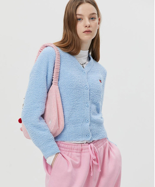 カーディガン KIRSH SMALL CHERRY CROP CARDIGAN LS/キルシースモールチェリークロップドカーディガン レディース カーディガン KIRSH SMALL CHERRY CROP CARDIGAN LS/キルシー