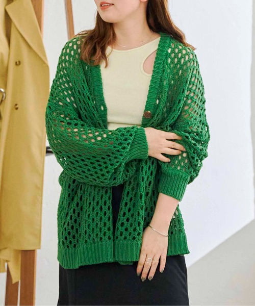 OVERSIZED WOOL V-NECK CARDIGAN オーバーサイズウールVネック