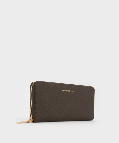 ピンコ ライダー ジップアラウンドウォレット CHARLES & KEITH 財布 ジップアラウンド ロングウォレット