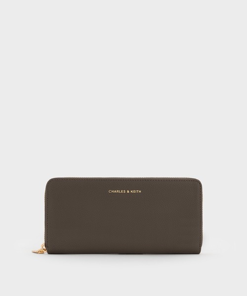 台湾 CHARLES&KEITH ジップアラウンドロングウォレット CHARLES ＆ KEITH 財布 ジップアラウンド ロングウォレット
