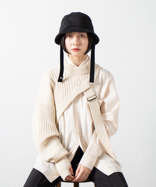 INDIETRO ASSOCIATION 帽子 ハット Leather Bucket Hat / レザー