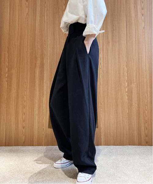 パンツ タックワイドパンツ レディース : ZOZOTOWN Yahoo!店 - 通販