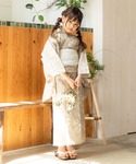 浴衣 ガールズ 浴衣2点セット (浴衣+帯) ...の詳細画像1