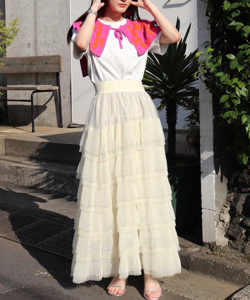 フランシュリッペ my collar fair つけ襟 moyan ecri つけ襟 付け襟 「moyan ecri」オリジナル編み付け襟lucky