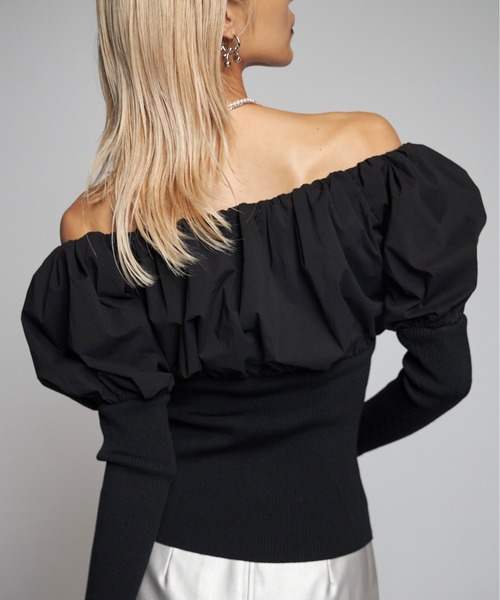 JOSE MOON（ジョゼムーン） tシャツ ZIP OFFSHOULDER/ジップオフ