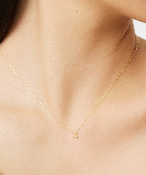 ネックレス 「les bon bon」K18 diamond necklace BOB412 レディースの画像