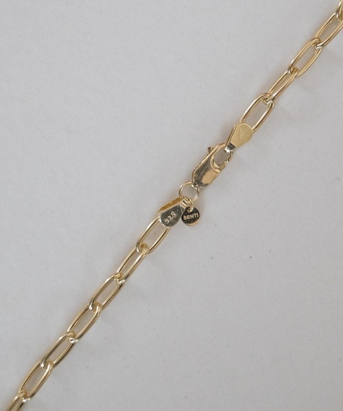 SENTI 金メッキ リンクチェーン ネックレス SENTI ネックレス センティ / THICK AZUKI CHAIN GOLD シルバー