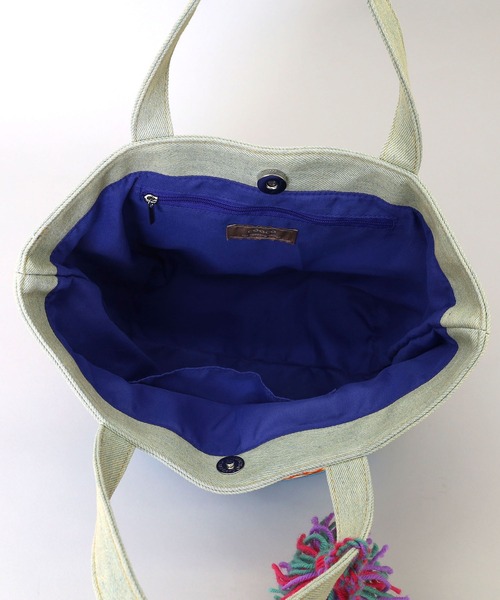 minxfoams様① COOCO トートバッグ アフリカン柄xデニムトートバッグ