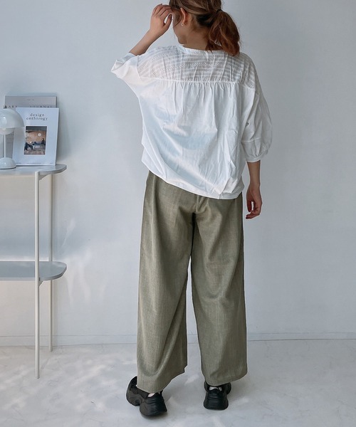 AS KNOW パンツ ワイドイージーパンツ レディース : ZOZOTOWN