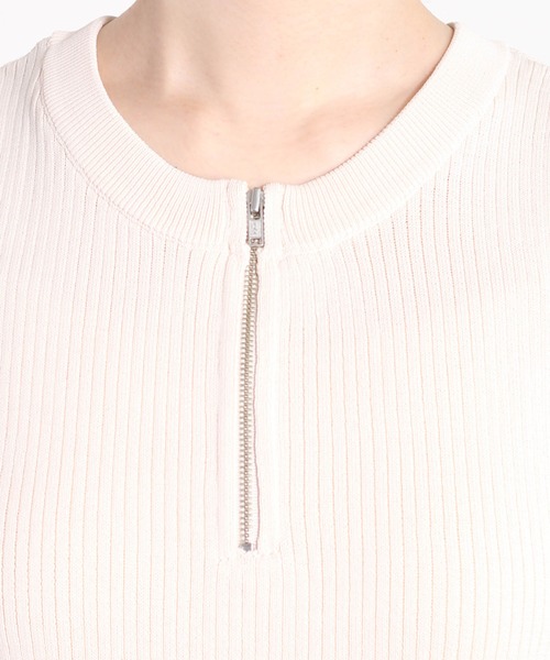 KnuthMarf ハーフジップニットタンクトップ Knuth Marf - half zip knit tank top / ハーフジップ ニット