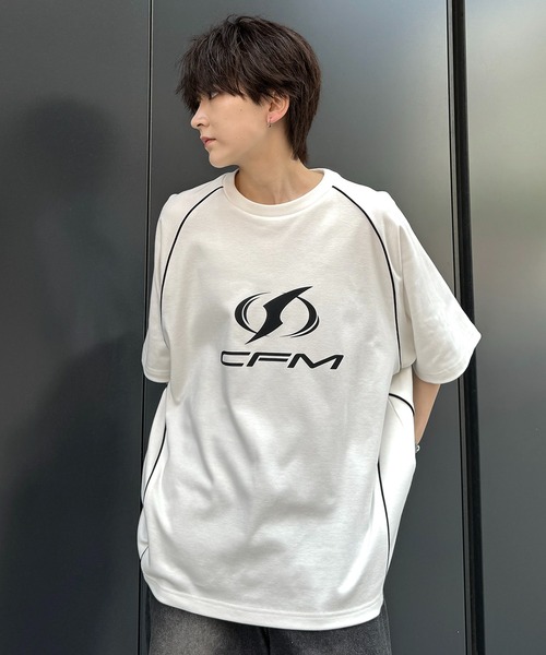 Confirm tシャツ 25SS Y2K パイピングライン ロゴプリント