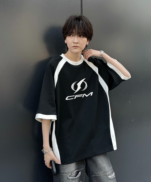 Confirm（コンファーム） tシャツ 25SS Y2K パイピングライン ロゴ