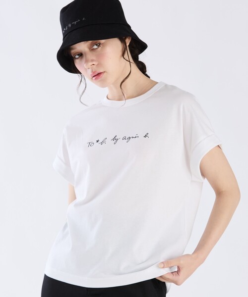 To b. by agnes 帽子 ハット コットン センターロゴ バケットハット
