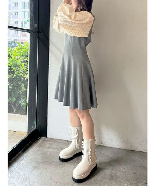 CALNAMURワンピース CALNAMUR ワンピース 2WAY DRAWSTRING CUT OP/2WAYドロスト