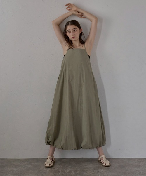 ワンピース 「MINERTE」balloon one piece / バルーンキャミワンピース | MINERTE