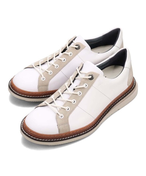 LANVIN en Bleu スニーカー 異素材使いのレザースニーカー 86553