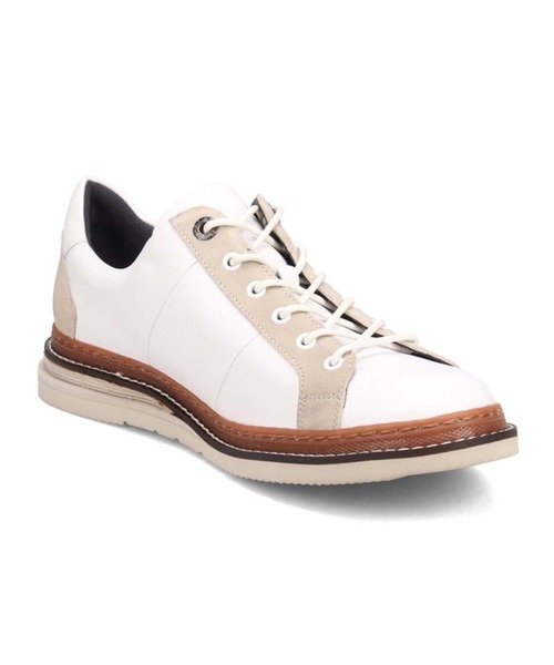 LANVIN en Bleu スニーカー 異素材使いのレザースニーカー 86553