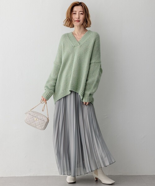23区 スカート ホイルプリントプリーツ : ZOZOTOWN Yahoo!店