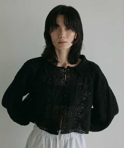 ニット セーター Layered Lace Knit レディース