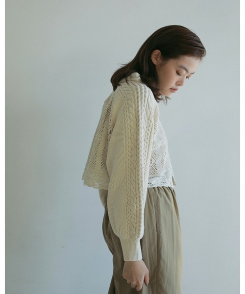 anuke アンヌーク　Layered Lace Knit ànuke online store（アンヌーク） / Layered Lace KnitLayered