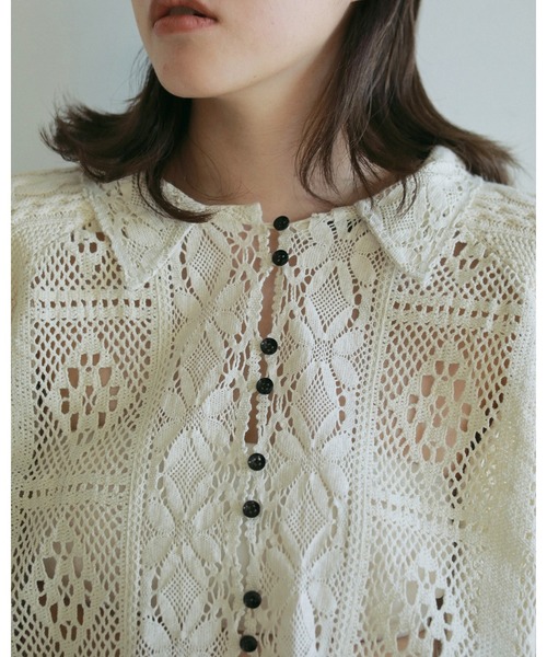 anuke ニット セーター Layered Lace Knit レディース