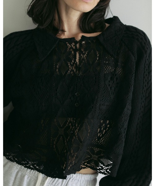 ニット セーター Layered Lace Knit レディース anuke ニット セーター Layered Lace Knit レディース