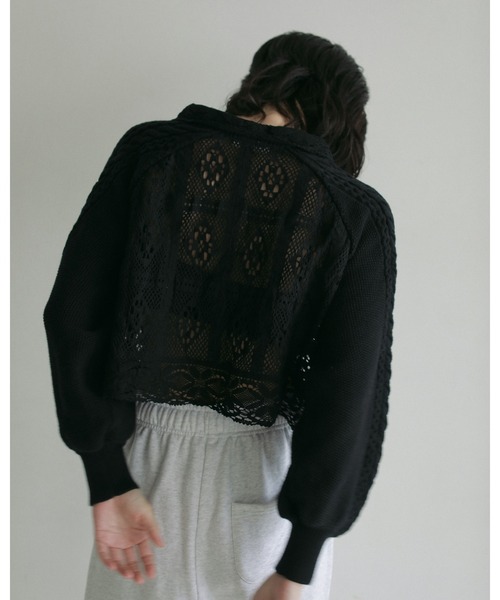 ニット セーター Layered Lace Knit レディース anuke ニット セーター Layered Lace Knit レディース